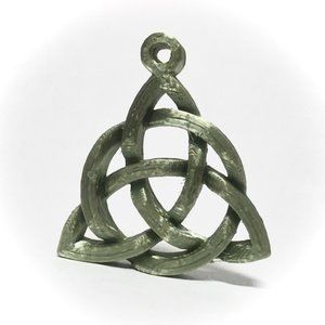 3D-Printed Custom Made Triquetra Pendant